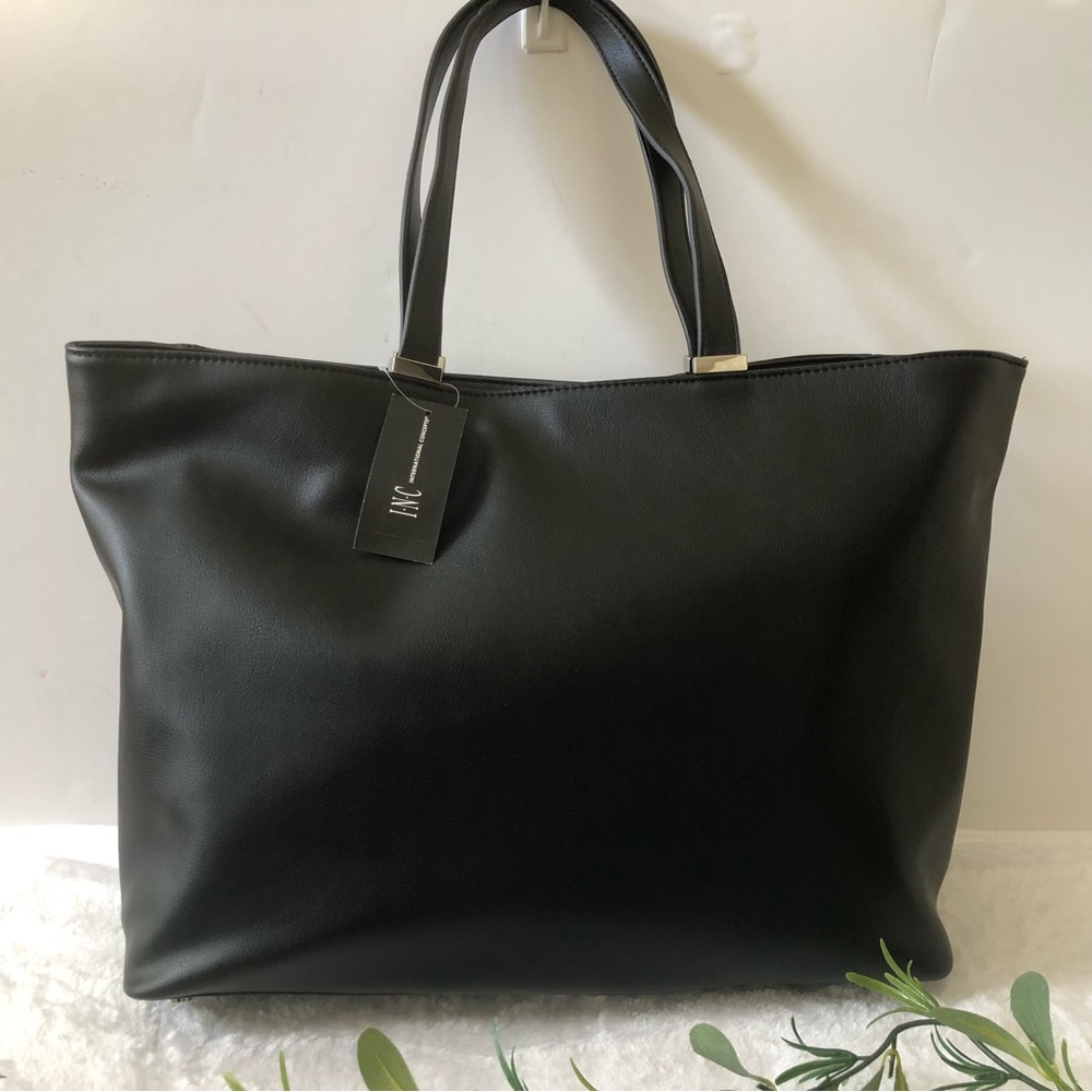 INC International Concepts Michael AA Tote Bag, Black, NWT
